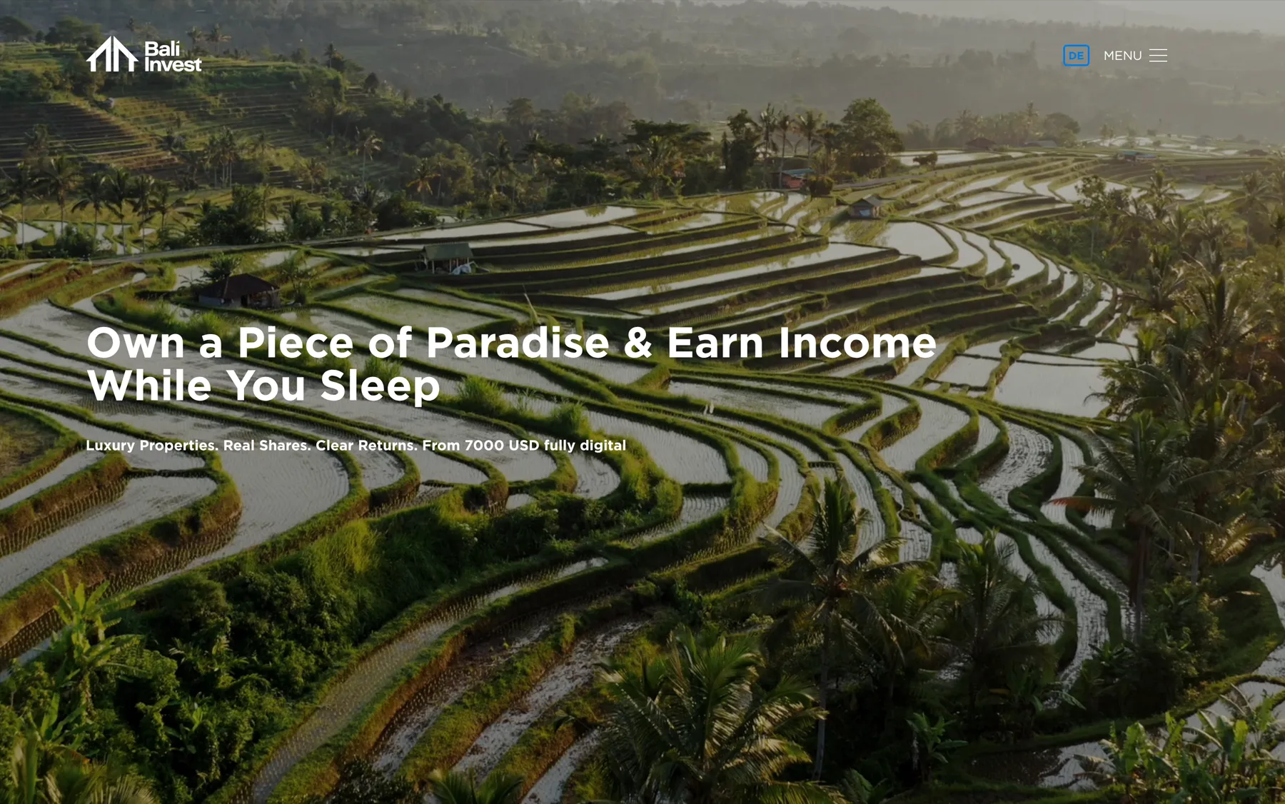 Bali Invest, Real estate · tokenization